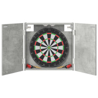 Produktbild för Darttavla Skåp Betonggrå 56 x 12 x 53,5 cm Konstruerat trä
