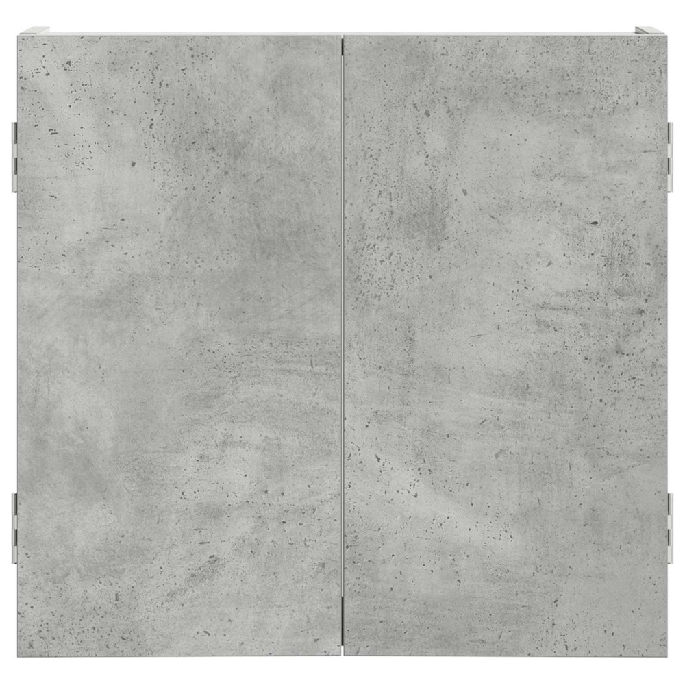 Produktbild för Darttavla Skåp Betonggrå 56 x 12 x 53,5 cm Konstruerat trä