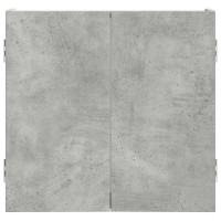 Produktbild för Darttavla Skåp Betonggrå 56 x 12 x 53,5 cm Konstruerat trä