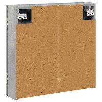 Produktbild för Darttavla Skåp Betonggrå 56 x 12 x 53,5 cm Konstruerat trä