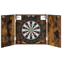 Produktbild för Darttavla Skåp Rökt ek 56 x 12 x 53,5 cm Konstruerat trä