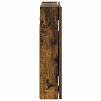 Produktbild för Darttavla Skåp Rökt ek 56 x 12 x 53,5 cm Konstruerat trä