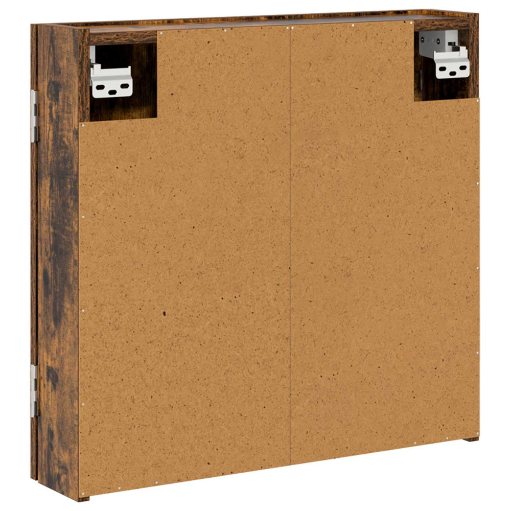Produktbild för Darttavla Skåp Rökt ek 56 x 12 x 53,5 cm Konstruerat trä