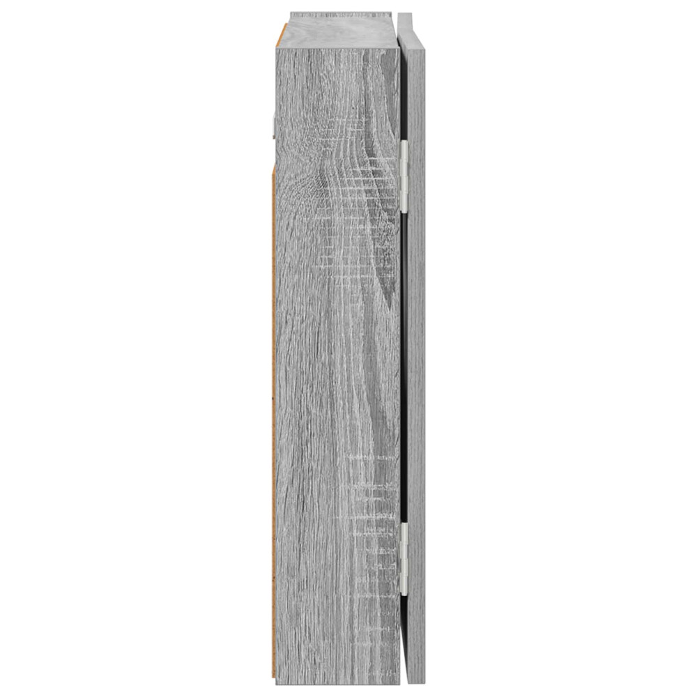 Produktbild för Darttavla Skåp Grå Sonoma 56 x 12 x 53,5 cm Konstruerat trä