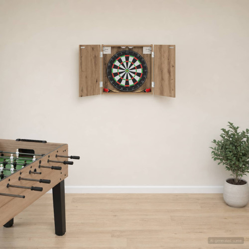 vidaXL Darttavla Skåp Artisan-ek 56 x 12 x 53,5 cm Konstruerat trä