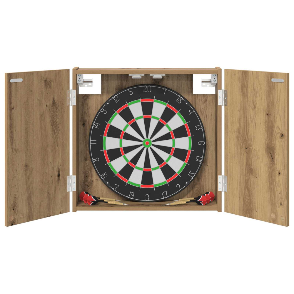 Produktbild för Darttavla Skåp Artisan-ek 56 x 12 x 53,5 cm Konstruerat trä