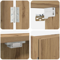 Produktbild för Darttavla Skåp Artisan-ek 56 x 12 x 53,5 cm Konstruerat trä