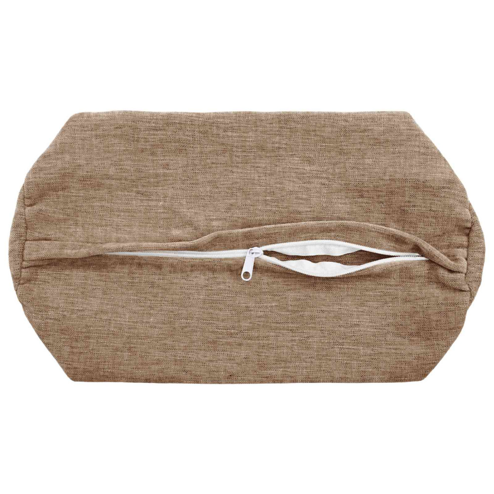 Produktbild för Kuddöverdrag 6 st HEERLEN Brun Ø 15 x 40 cm Chenilletyg