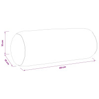 Produktbild för Kuddöverdrag 6 st HEERLEN Brun Ø 15 x 40 cm Chenilletyg