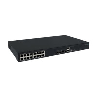 Produktbild för HPE Networking Comware 2150 16p 10M/100M/1G PoE+ 4p SFP+ 1G/10G 248W - switch - 16 portar - Administrerad - rackmonterbar