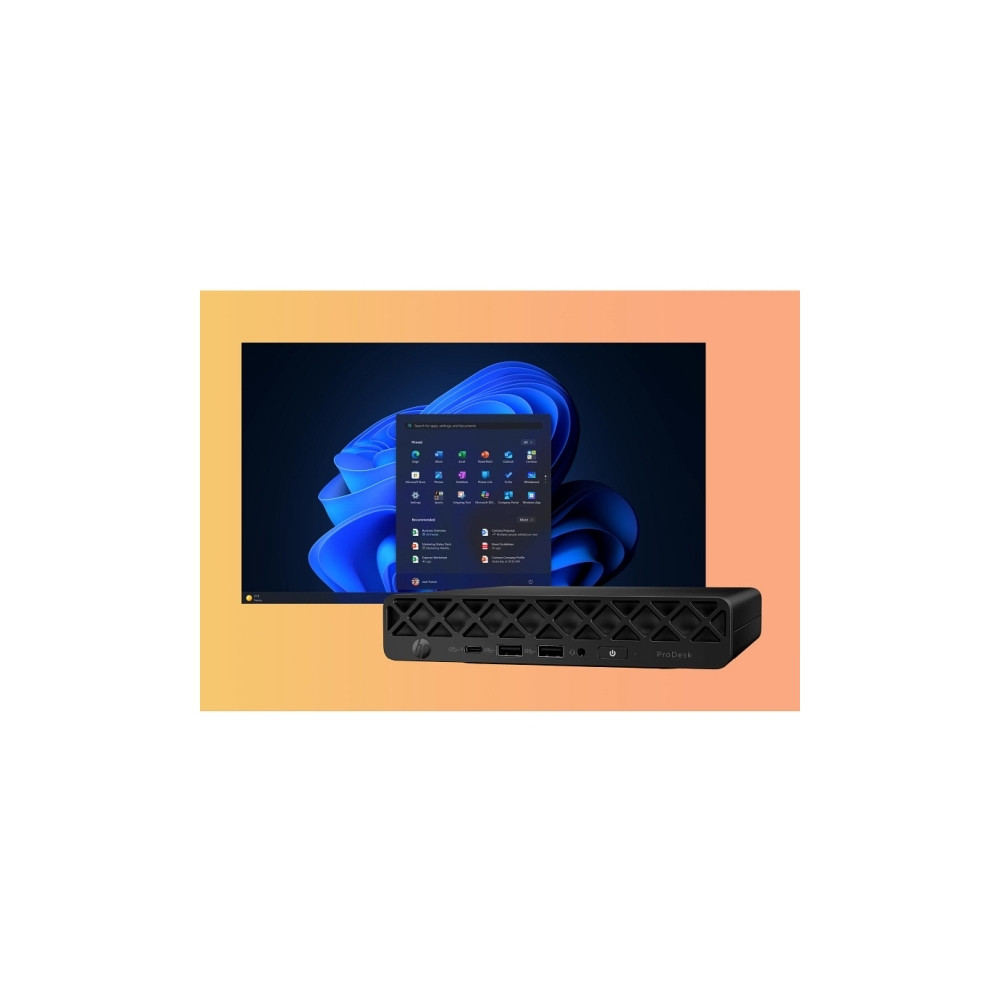 Produktbild för HP ProDesk 4 G1i AI - mini - AI PC - Core Ultra 5 225T 2.5 GHz - 24 GB - SSD 512 GB