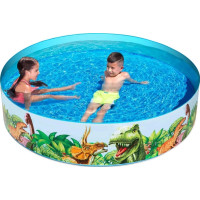 Produktbild för Bestway 55022, Pool med ram, 749 l, Rund, 2 År, PVC, Vinyl,...