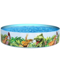 Produktbild för Bestway 55022, Pool med ram, 749 l, Rund, 2 År, PVC, Vinyl,...