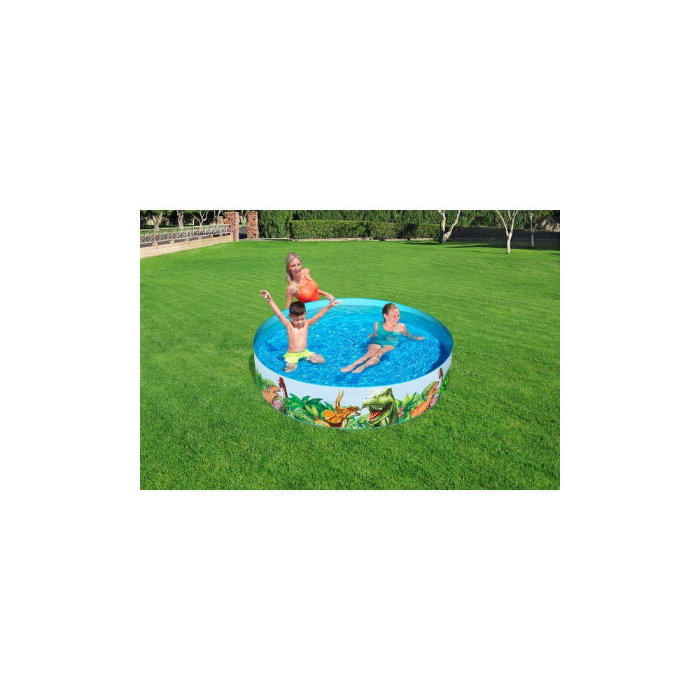 Produktbild för Bestway 55022, Pool med ram, 749 l, Rund, 2 År, PVC, Vinyl,...
