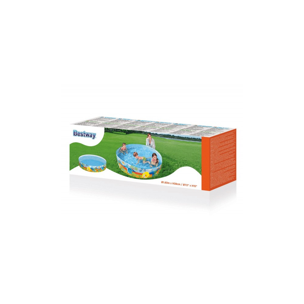 Produktbild för Bestway 55022, Pool med ram, 749 l, Rund, 2 År, PVC, Vinyl,...