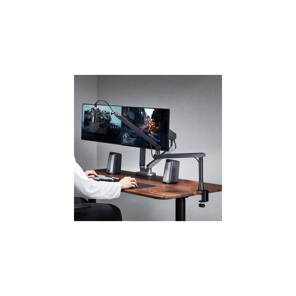 Produktbild för DELTACO GAMING monteringssats - låg profil - för mikrofon - premium, universal, streaming - svart
