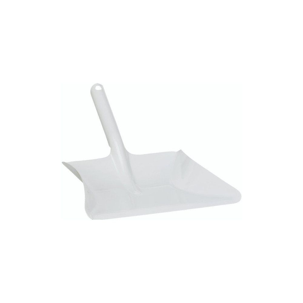 Produktbild för VIKAN Sopskopa, metall, 245 mm, vit Kraftig sopskyffel i met...