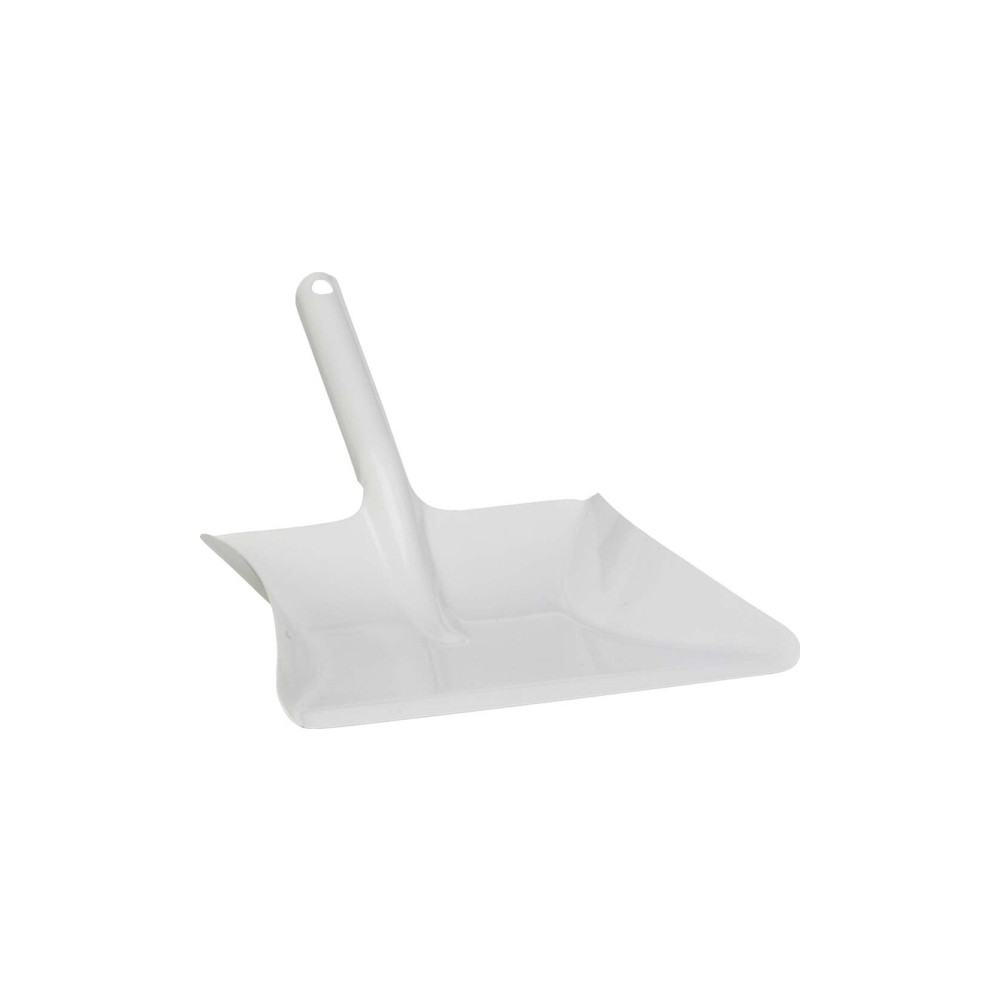 Produktbild för VIKAN Sopskopa, metall, 245 mm, vit Kraftig sopskyffel i met...
