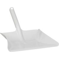 Produktbild för VIKAN Sopskopa, metall, 245 mm, vit Kraftig sopskyffel i met...
