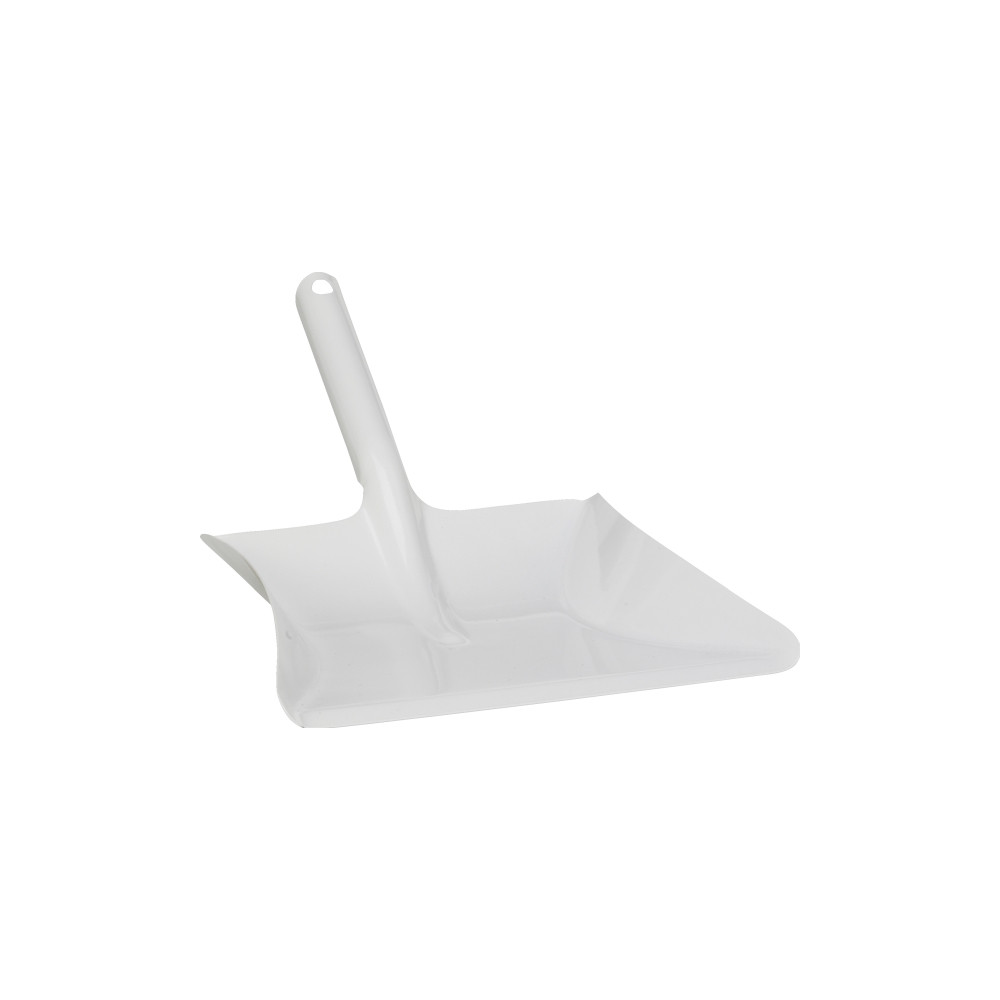 Produktbild för VIKAN Sopskopa, metall, 245 mm, vit Kraftig sopskyffel i met...