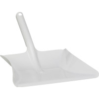 Produktbild för VIKAN Sopskopa, metall, 245 mm, vit Kraftig sopskyffel i met...