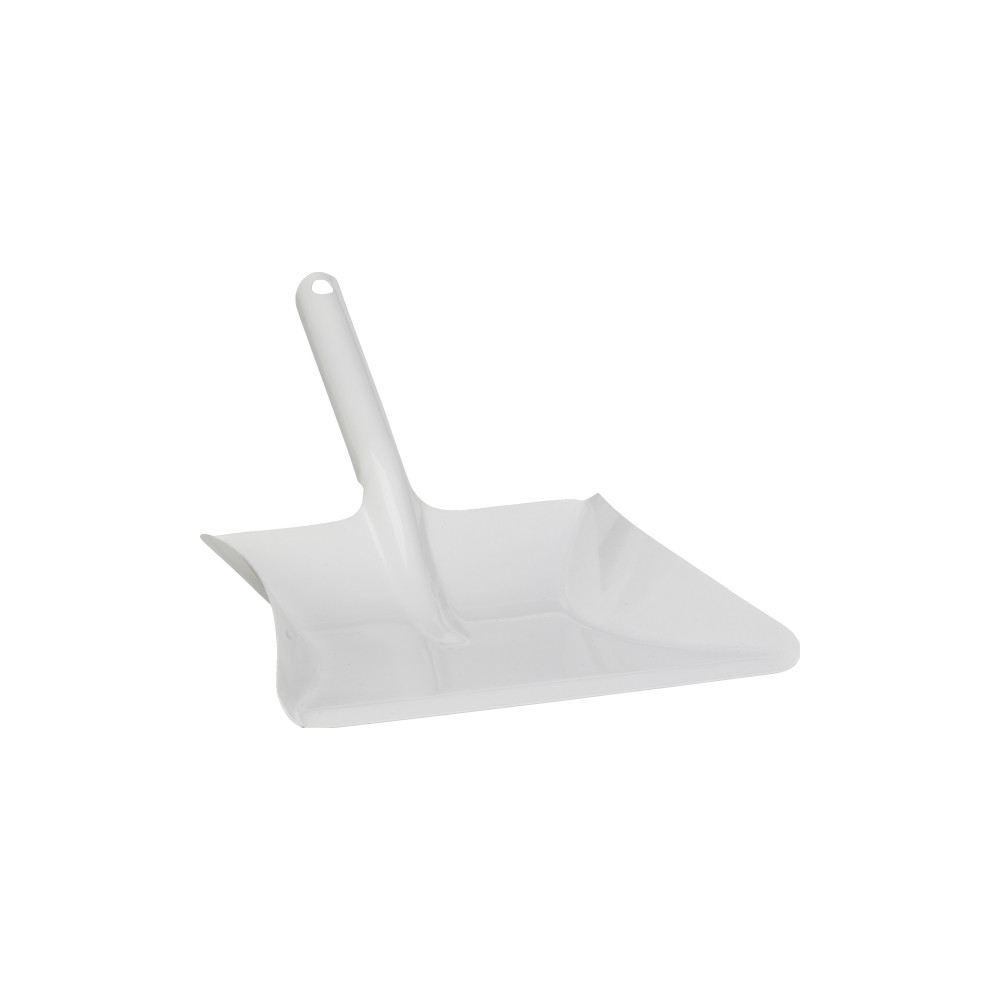 Produktbild för VIKAN Sopskopa, metall, 245 mm, vit Kraftig sopskyffel i met...