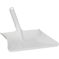 Produktbild för VIKAN Sopskopa, metall, 245 mm, vit Kraftig sopskyffel i met...