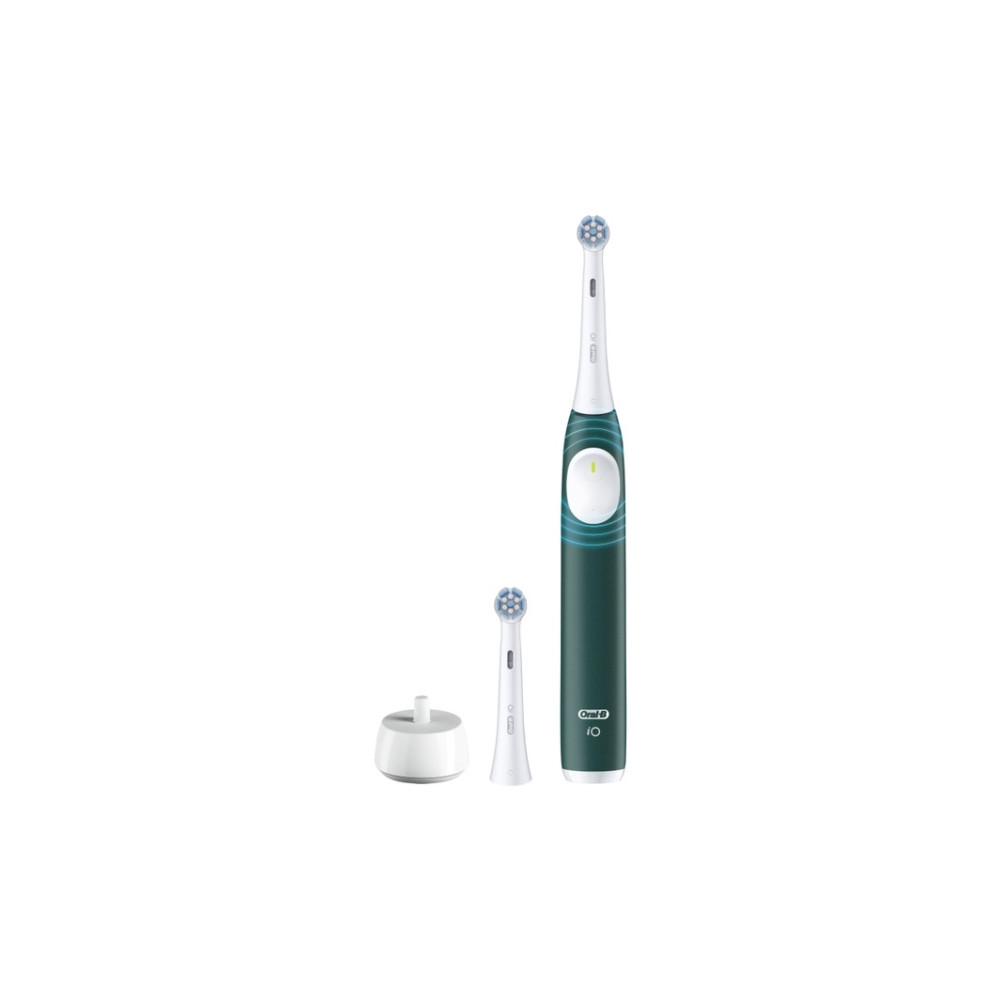 Produktbild för Braun Oral-B iO Series 2 med resväska Forest Green eltandbor...
