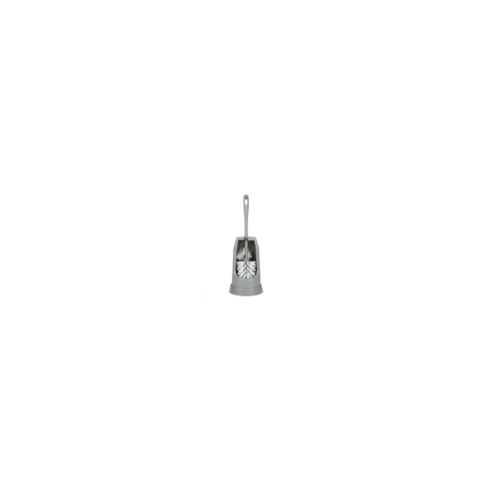 Produktbild för Toalettborste Vikan Medium 40 cm plast med spolringborste/ru...