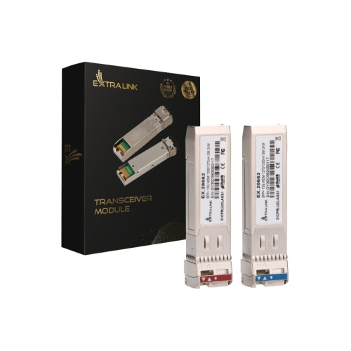 EXTRALINK Extralink SFP+ 10G | SFP+ WDM-modul | 10 Gbps 1270/1330 nm,...