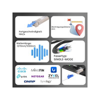 Produktbild för Extralink SFP+ 10G | SFP+ WDM-modul | 10 Gbps 1270/1330 nm,...