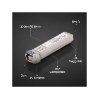 Produktbild för Extralink SFP+ 10G | SFP+ WDM-modul | 10 Gbps 1270/1330 nm,...