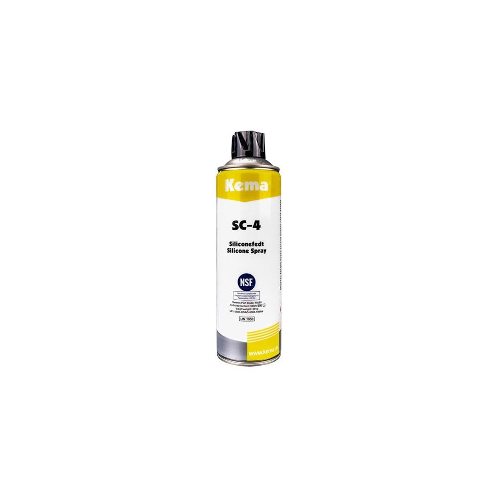 Produktbild för KEMA Siliconespray SC-4 500 ml spray för smörjning av plastl...