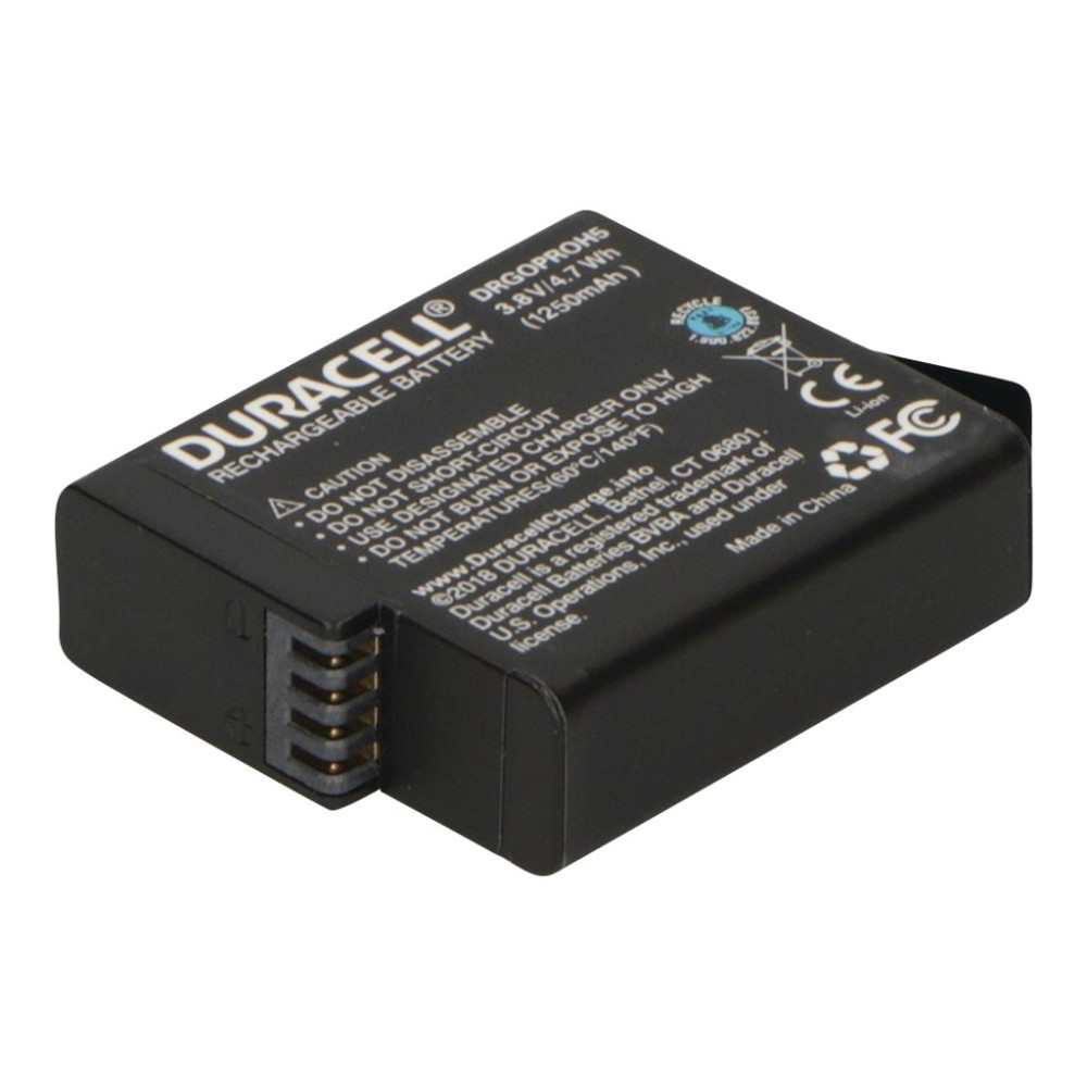 Produktbild för Duracell DRGOPROH5 batteri - 3.8V, for action camera - Li-Ion