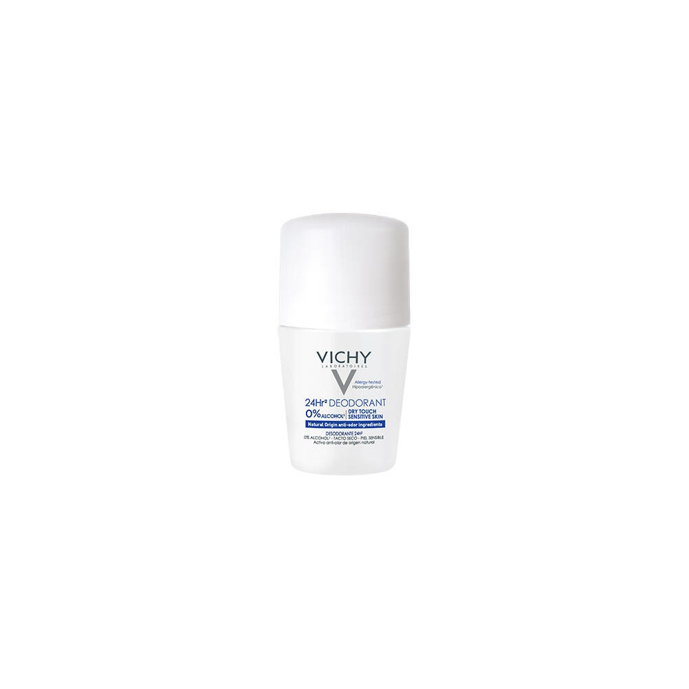 Produktbild för Vichy Aluminium Salt Free Deodorant Roll On 50ml 24 Hour Pro...