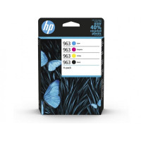 Produktbild för HP 963 - 4-pack - svart, gul, cyan, magenta - original - Officejet - bläckpatron