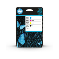 Produktbild för HP 963 - 4-pack - svart, gul, cyan, magenta - original - Officejet - bläckpatron