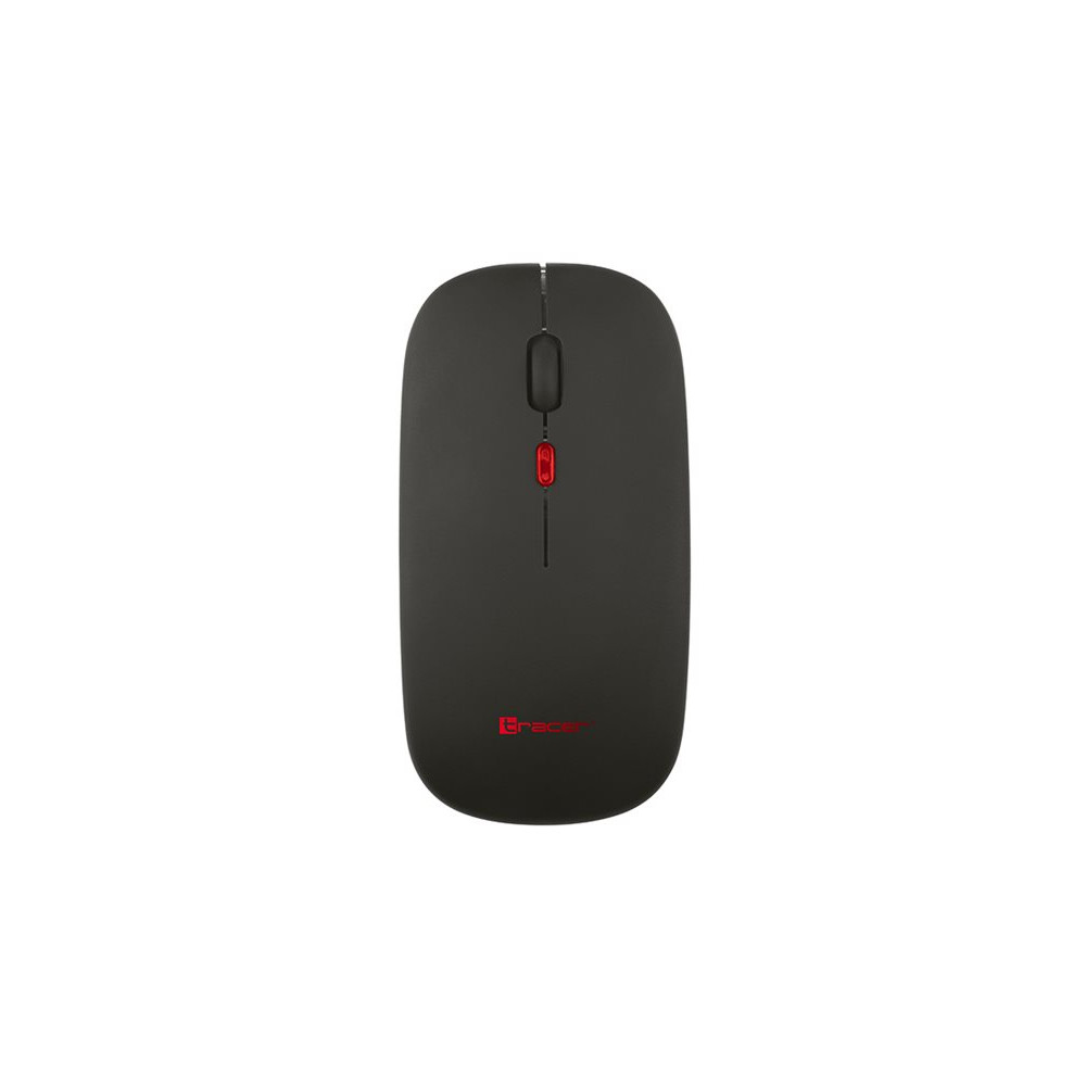 Produktbild för Tracer - mus - slank, uppladdningsbar - 2.4 GHz, Bluetooth - svart