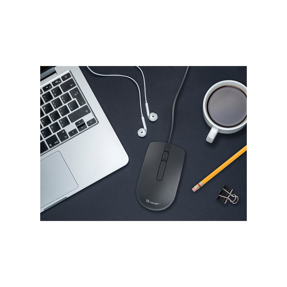 Produktbild för Tracer OFFI - mus - USB - svart