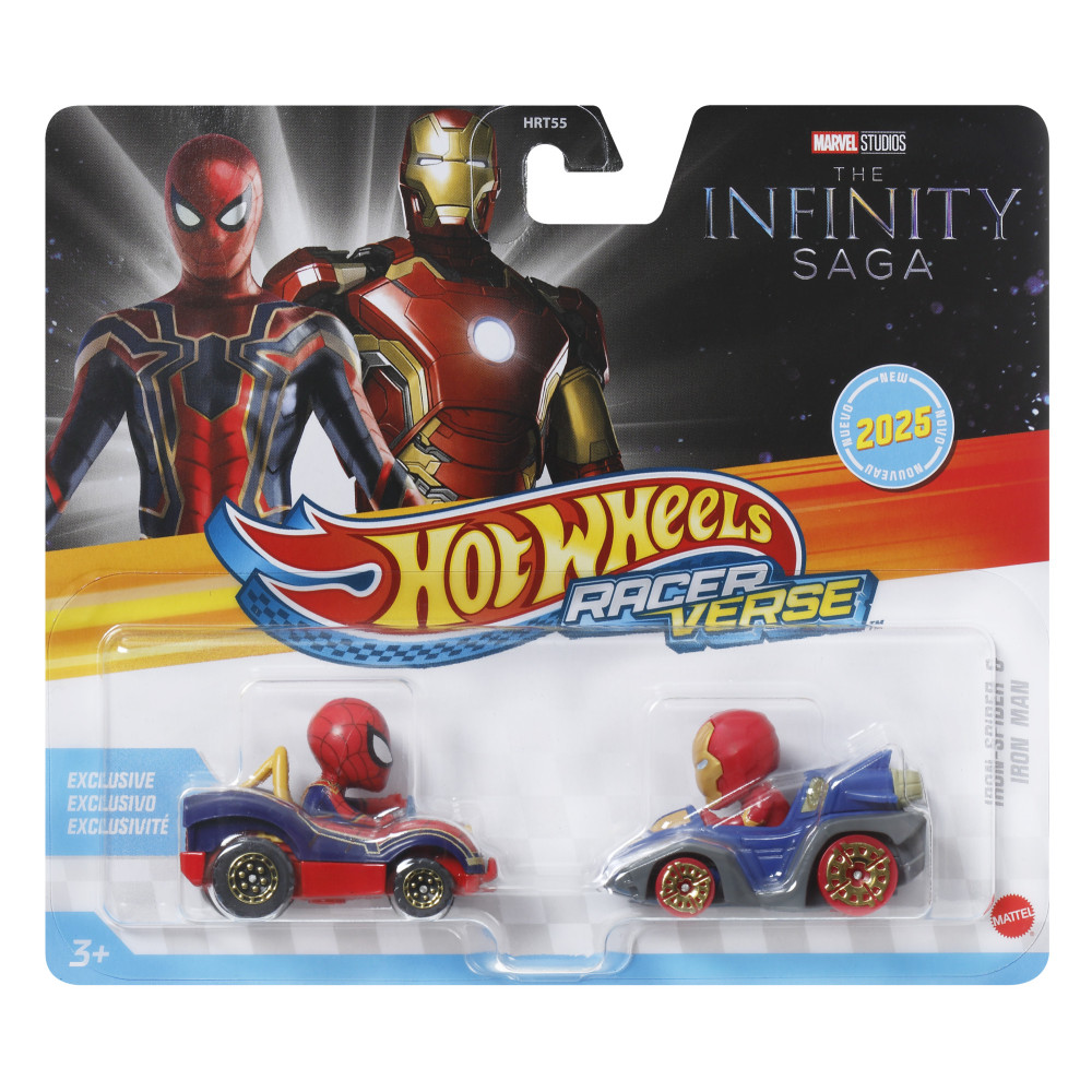 Produktbild för Hot W. RacerVerse Die-cast 1:64 2-pack Sort.