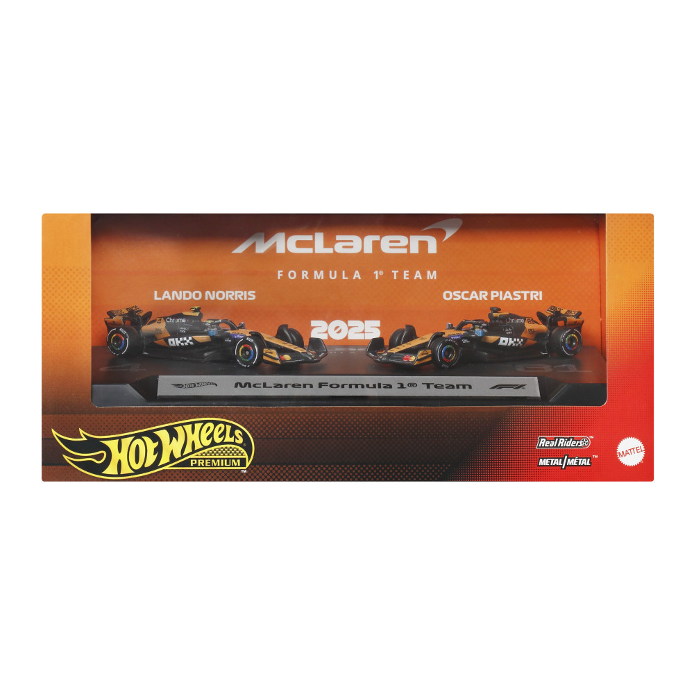 Produktbild för Hot W. F-1 Racing Premium 2-Pk 1:64 McLaren