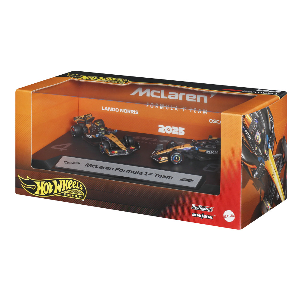 Produktbild för Hot W. F-1 Racing Premium 2-Pk 1:64 McLaren