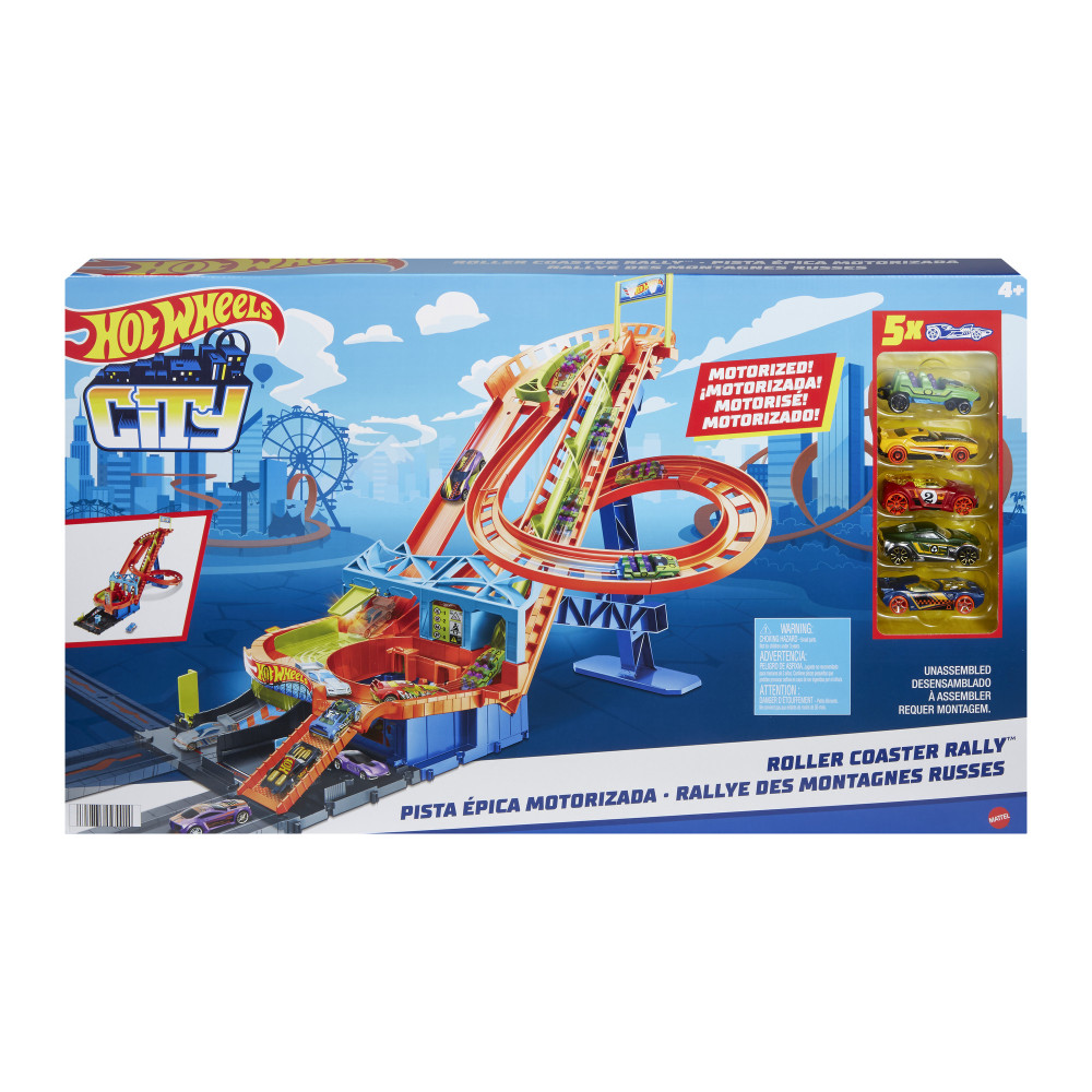 Produktbild för HW City Roller Coaster Rally w5 Bilar