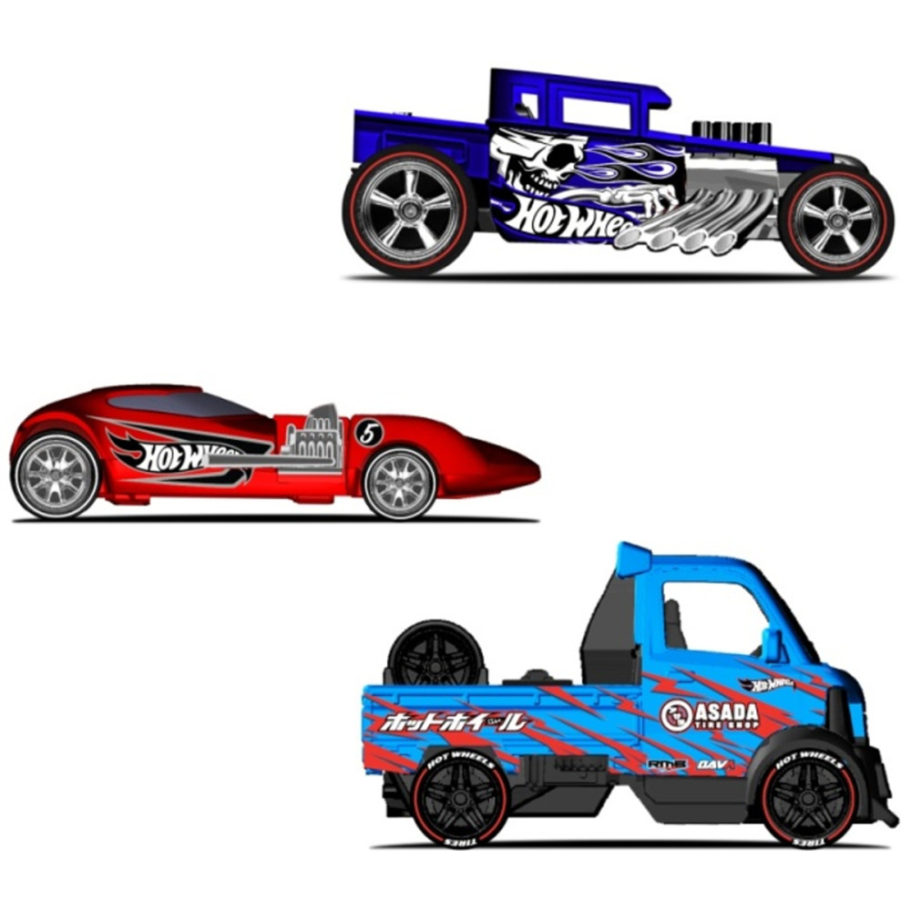 Produktbild för Hot Wheels dra bakåt-fordon