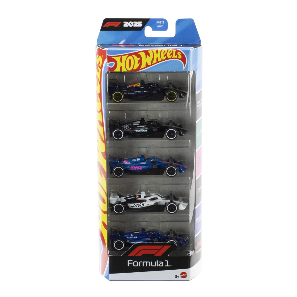 Produktbild för Hot Wheels F-1 Racing 1:64 5-pack