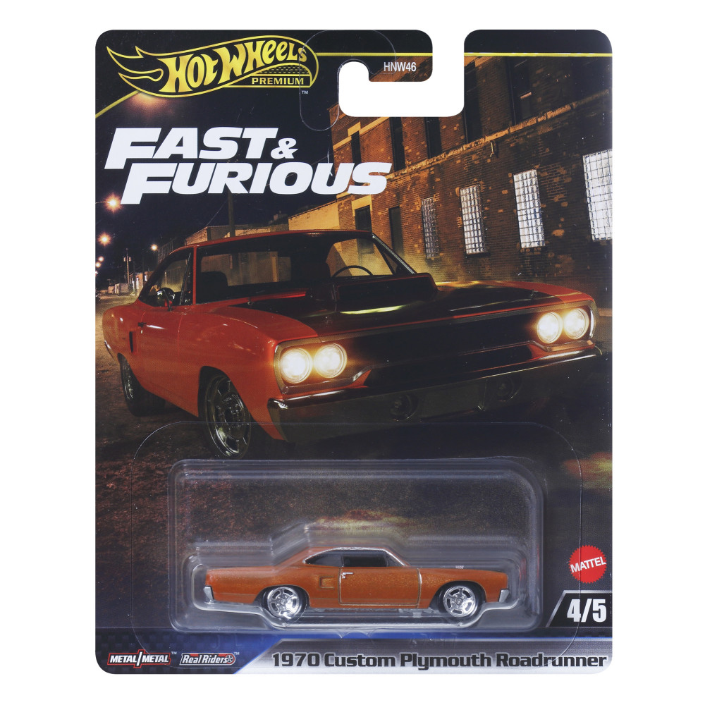 Produktbild för Hot Wheels Premium Fast & Furious 1:64 Sort.