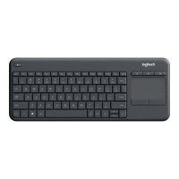 Produktbild för Logitech Wireless Touch Keyboard K400 Plus - tangentbord - tjeckiska - svart Inmatningsenhet