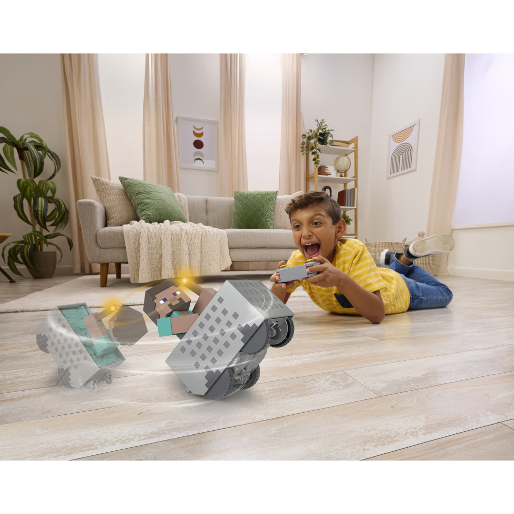 Produktbild för Minecraft RC Steve med Minivagn