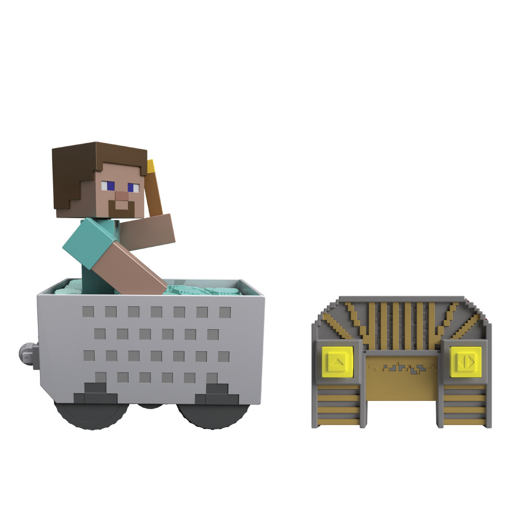 Produktbild för Minecraft RC Steve med Minivagn
