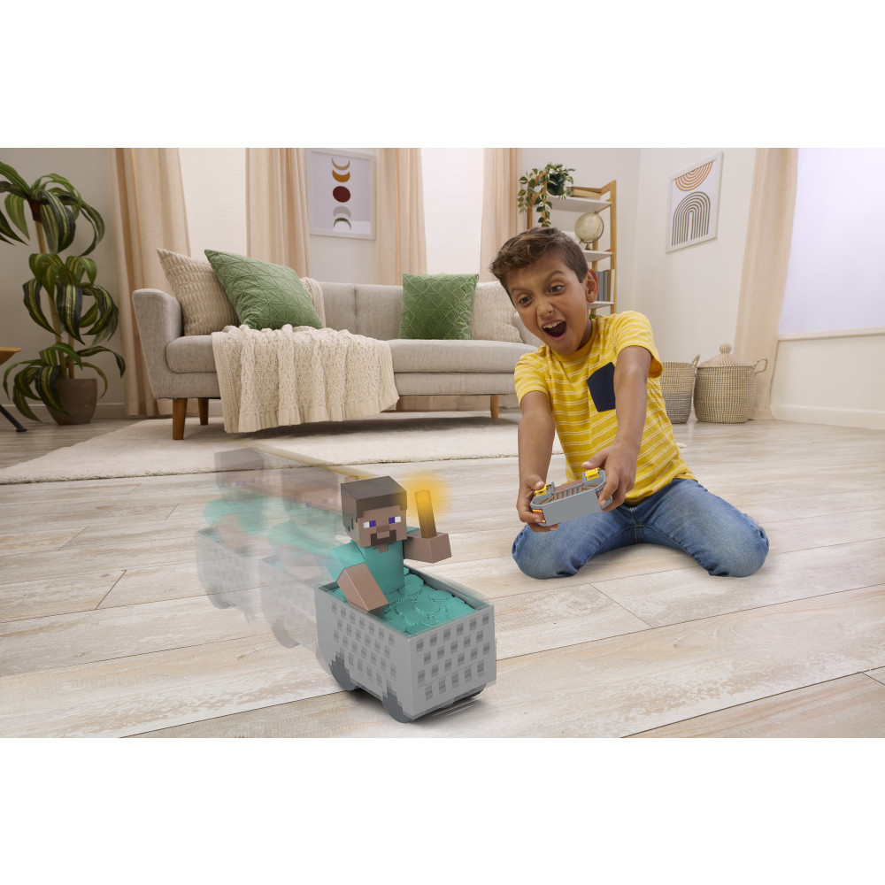 Produktbild för Minecraft RC Steve med Minivagn